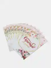 Кремовый 30 шт. Бирки "Ручная работа", "Hand made", "Сделано с любовью", "Спасибо за заказ"