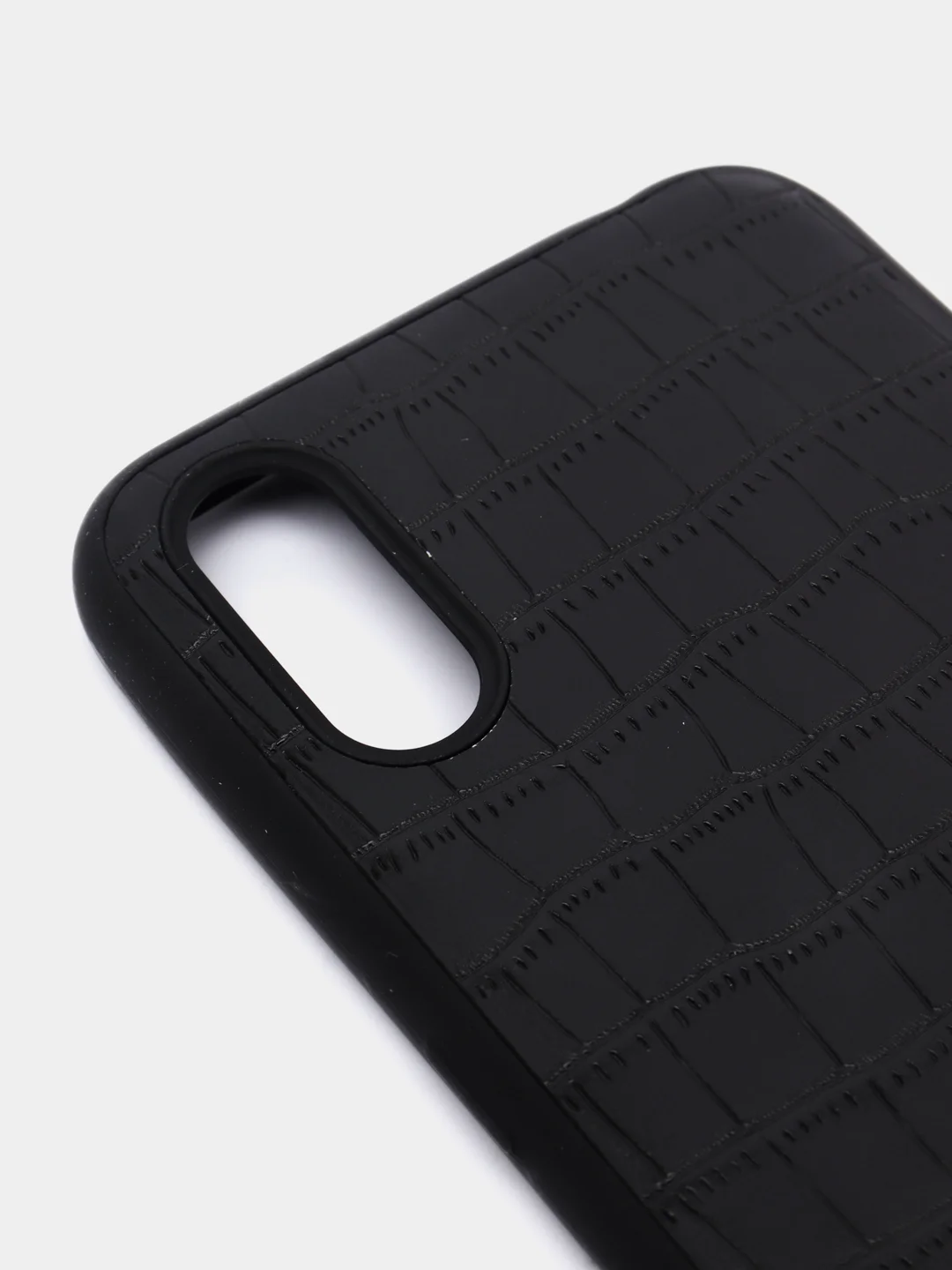 Угольный чехол Samsung Galaxy A01 / M01 (Самсунг Галакси А01 / М01) черный силиконовый под кожу