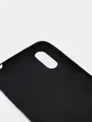 Угольный чехол Samsung Galaxy A01 / M01 (Самсунг Галакси А01 / М01) черный силиконовый под кожу