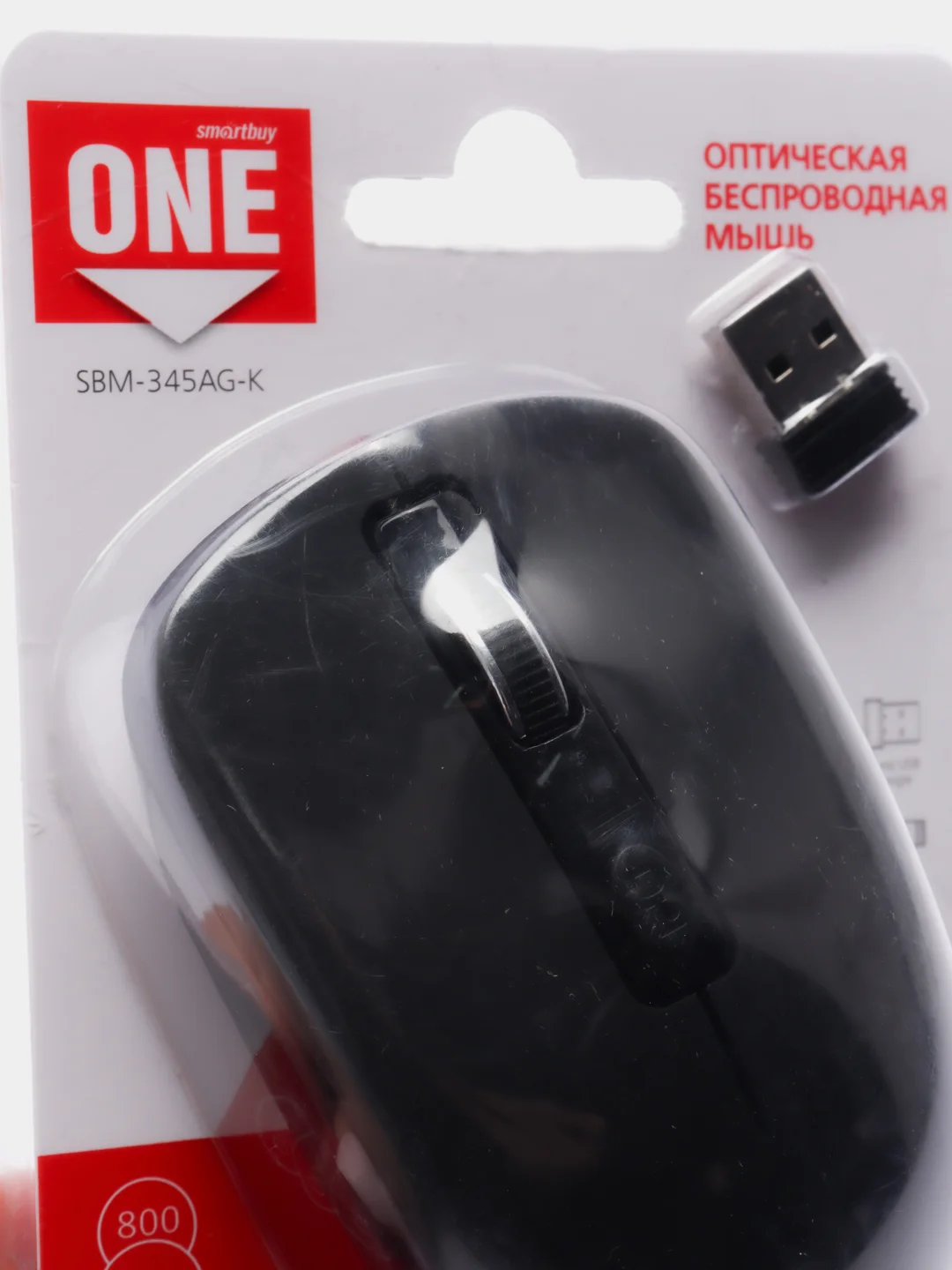 Черный мышь беспроводная Smartbuy One 345AG