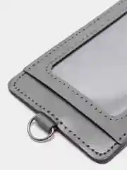 Серый чехол для карт и проездных