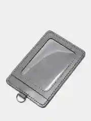 Серый чехол для карт и проездных