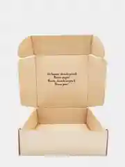 Коробка из микрогофры с надписью, самосборная, для упаковки подарков