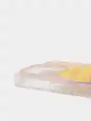 Желтый силиконовый чехол на iPhone 13 Pro/Айфон 13 Pro прозрачный, с рисунком, защита камеры