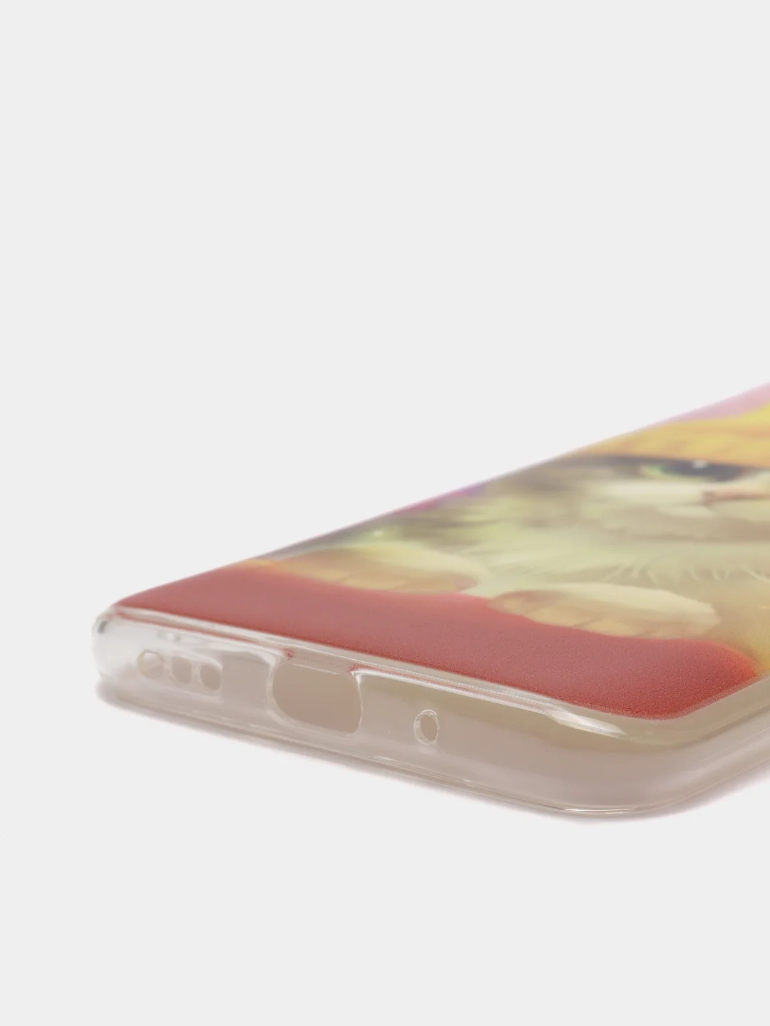 Желтый силиконовый чехол на Xiaomi Redmi 9A / Сяоми Редми 9А прозрачный с рисунком, защита камеры