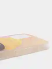 Желтый силиконовый чехол на Apple iPhone 12/12 Pro / Айфон 12/12 Pro прозрачный, с рисунком