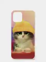 Желтый силиконовый чехол на Apple iPhone 12/12 Pro / Айфон 12/12 Pro прозрачный, с рисунком