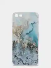 Голубой силиконовый чехол на Apple iPhone 7/8/SE 2020/SE 2022 / Айфон 7/8 прозрачный, с рисунком