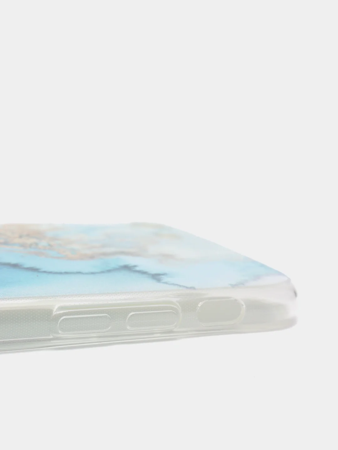 Голубой силиконовый чехол на Apple iPhone 7/8/SE 2020/SE 2022 / Айфон 7/8 прозрачный, с рисунком