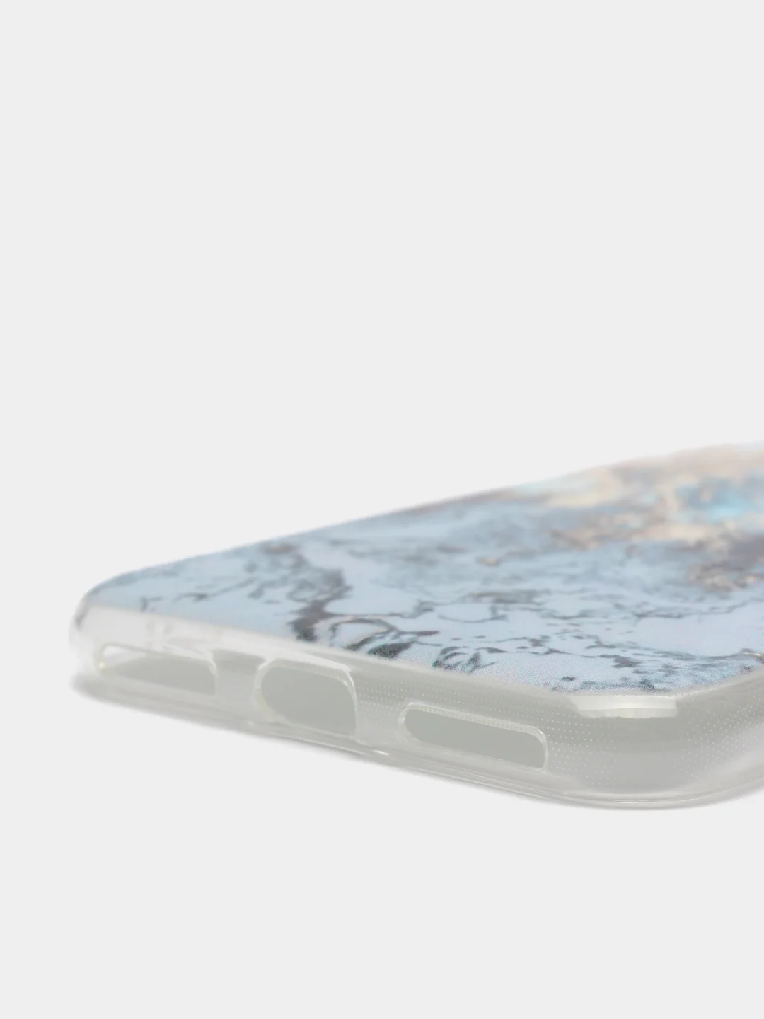 Голубой силиконовый чехол на Apple iPhone 7/8/SE 2020/SE 2022 / Айфон 7/8 прозрачный, с рисунком