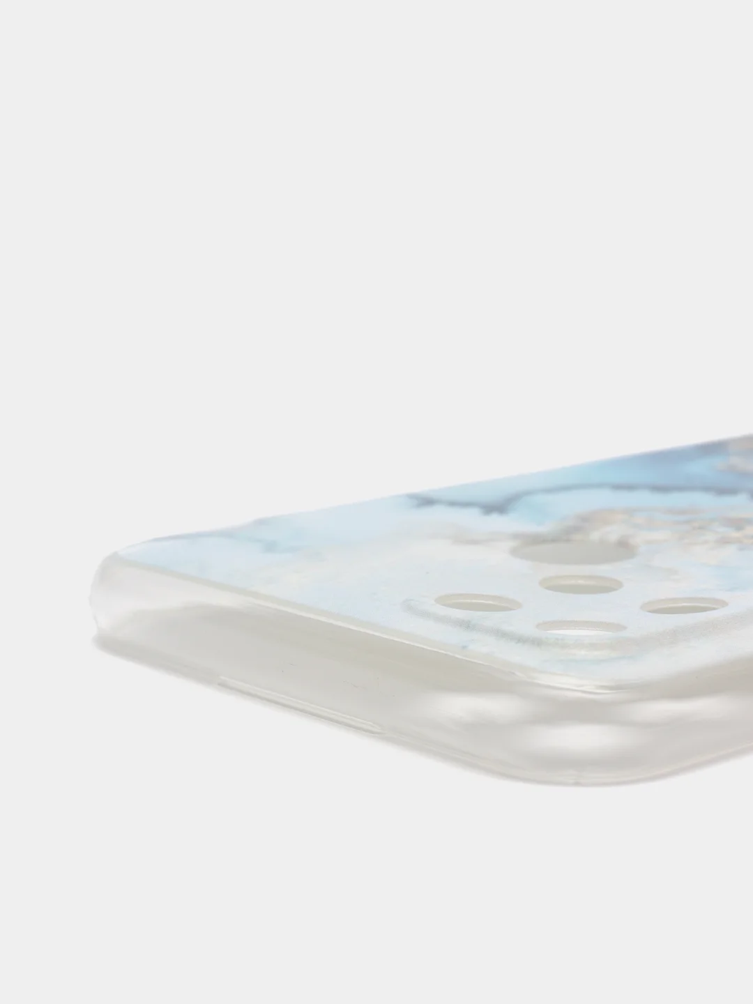 Голубой силиконовый чехол на Oppo Realme C21Y/C25Y / Оппо Реалми C21Y/C25Y прозрачный, с рисунком