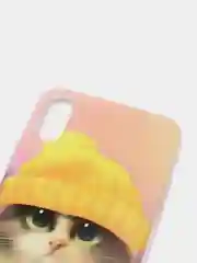 Желтый силиконовый чехол на Apple iPhone XR / Айфон XR прозрачный, с рисунком, защита камеры