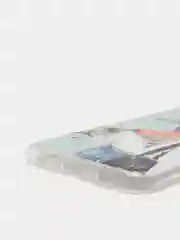 Тёмно-серый силиконовый чехол на Samsung Galaxy A50/A30s / Самсунг А50/А30s прозрачный, с рисунком