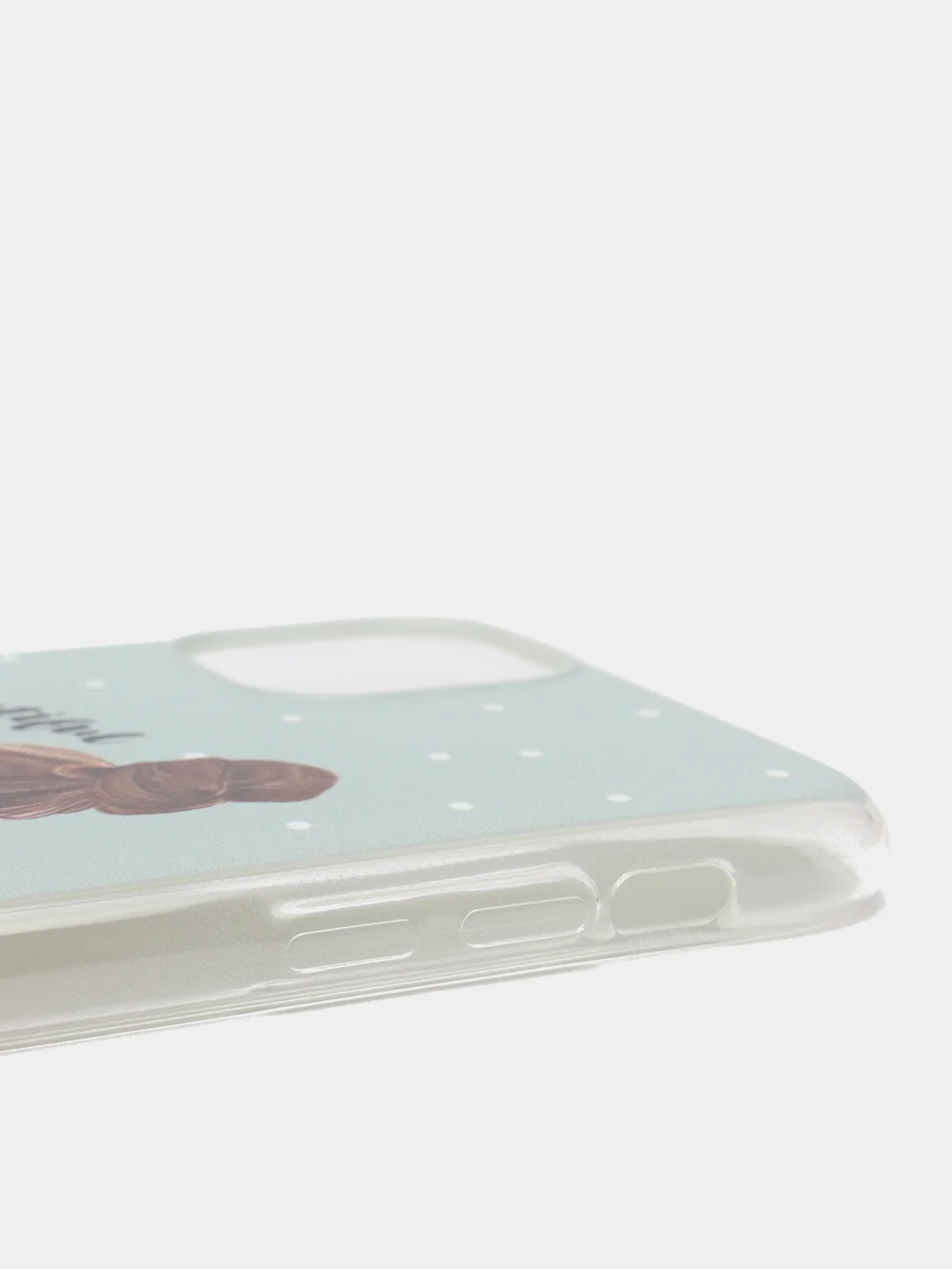 Тёмно-серый силиконовый чехол на Apple iPhone 11 / Айфон 11 прозрачный, с рисунком, защита камеры