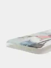 Тёмно-серый силиконовый чехол на Apple iPhone 11 / Айфон 11 прозрачный, с рисунком, защита камеры