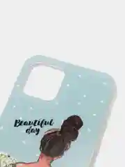 Тёмно-серый силиконовый чехол на Apple iPhone 12/12 Pro / Айфон 12/12 Pro прозрачный, с рисунком