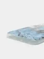 Голубой силиконовый чехол на Apple iPhone XR / Айфон XR прозрачный, с рисунком, защита камеры