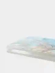 Голубой силиконовый чехол на Apple iPhone XR / Айфон XR прозрачный, с рисунком, защита камеры