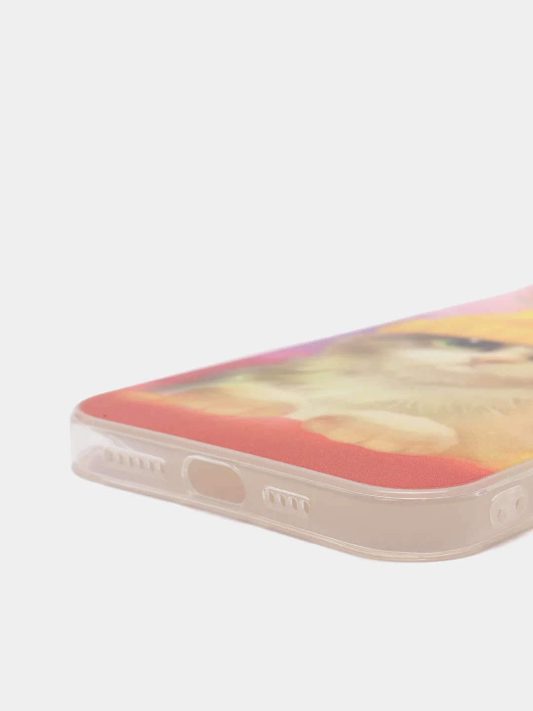 Желтый силиконовый чехол на Apple iPhone 13 Pro Max / Айфон 13 Pro Max прозрачный, с рисунком
