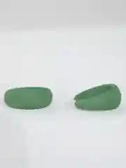 Зелёный хаки серьги новогодние кольца, пуссеты, вечерние сережки