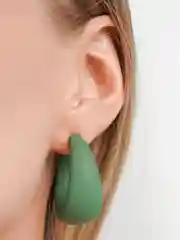 Зелёный хаки серьги новогодние кольца, пуссеты, вечерние сережки