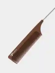 Коричневый расческа Gera Professional для начеса, с металлическим хвостиком