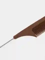 Коричневый расческа Gera Professional для начеса, с металлическим хвостиком