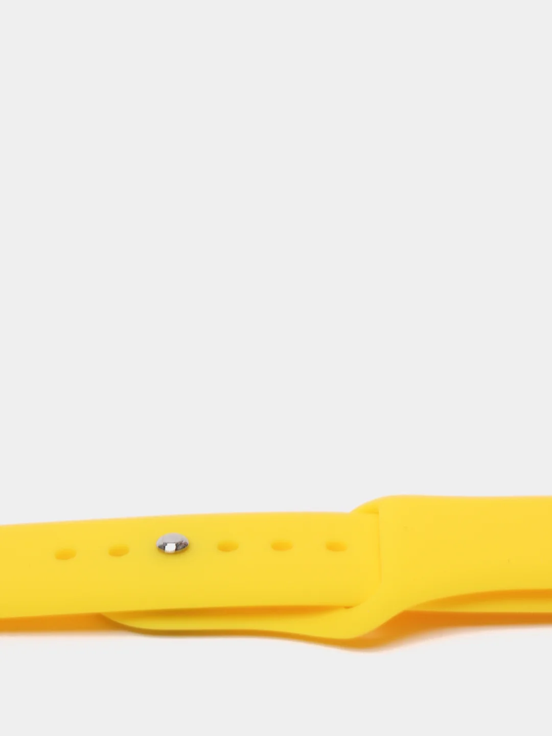 Желтый силиконовый ремешок с кнопкой для Xiaomi Amazfit Bip / Samsung / Huawei, 20 мм