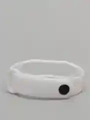 Белый ремешок для Xiaomi Mi Band 5/Mi Band 6, силиконовый