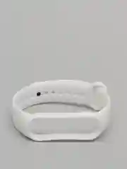 Белый ремешок для Xiaomi Mi Band 5/Mi Band 6, силиконовый