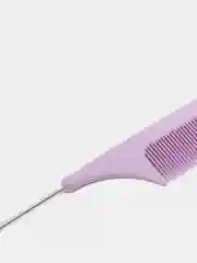 Фиолетовый расческа Gera Professional для начеса, с металлическим хвостиком