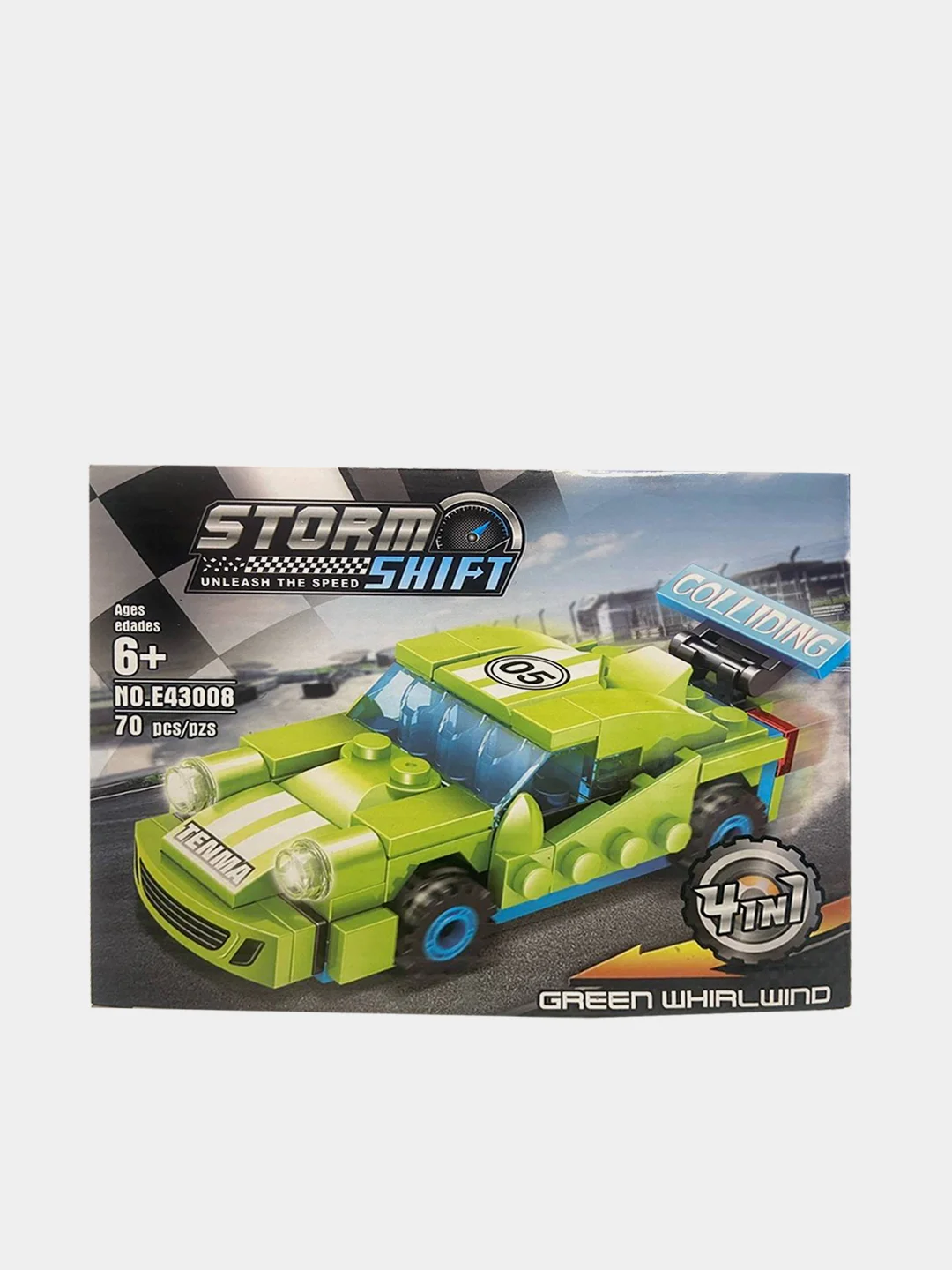 Лайм конструктор-машинка Storm Shift, 2 в 1