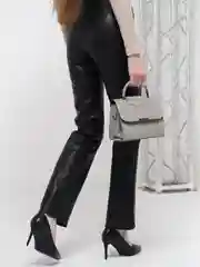 Серый женская сумка