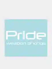 Белый наклейка на автомобиль "Pride weapon of kings"