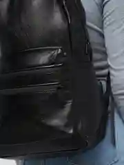 Хром рюкзак унисекс из экокожи