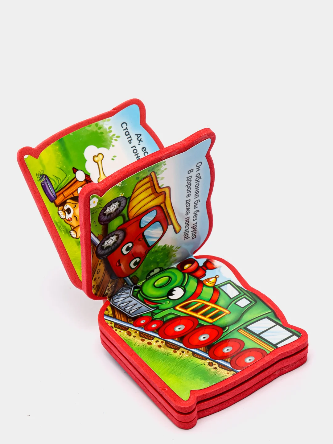 Красный мягкая книжка-игрушка для малышей, EVA