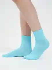 Лазурный носки женские, хлопок, разных цветов