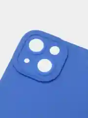 Голубой силиконовый чехол для iPhone 13