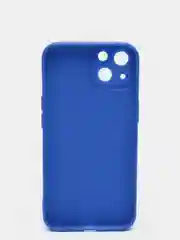 Голубой силиконовый чехол для iPhone 13