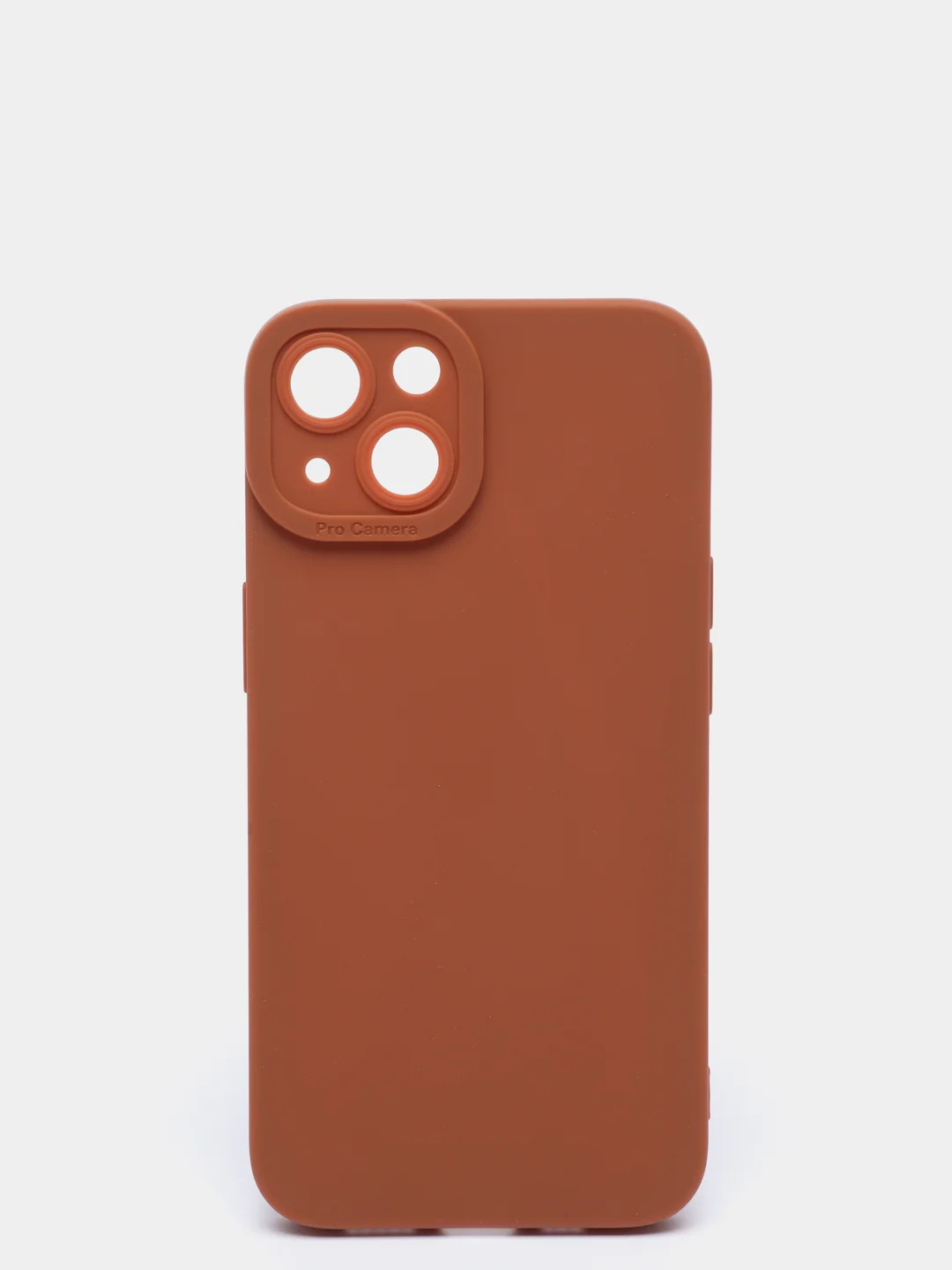 Коричневый силиконовый чехол для iPhone 13