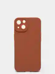 Коричневый силиконовый чехол для iPhone 13