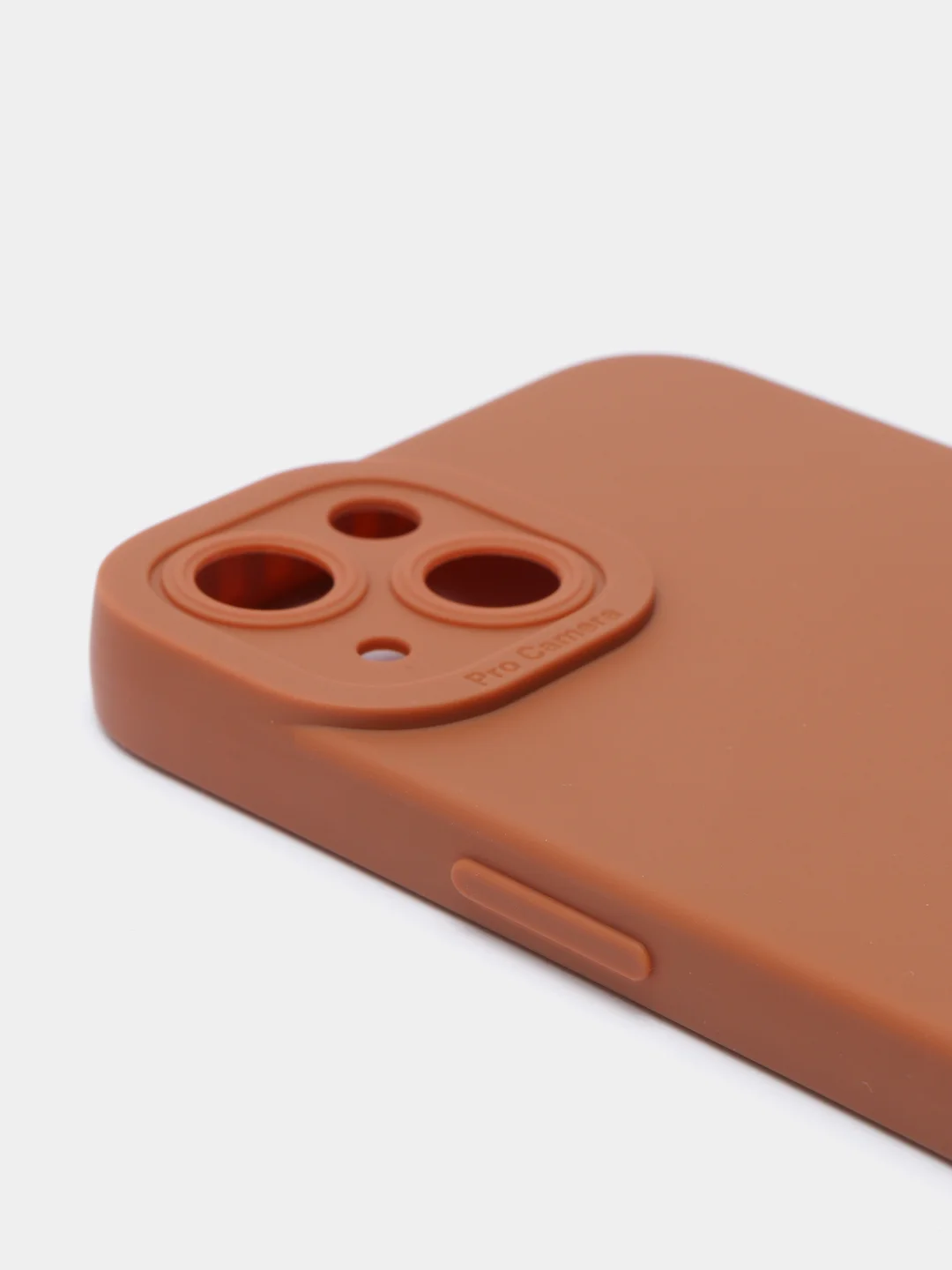 Коричневый силиконовый чехол для iPhone 13