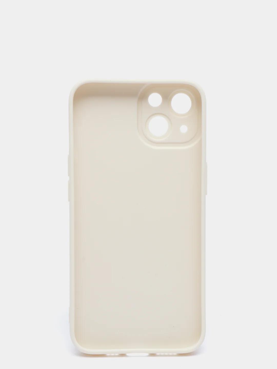 Бежевый силиконовый чехол для iPhone 13
