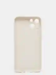 Бежевый силиконовый чехол для iPhone 13