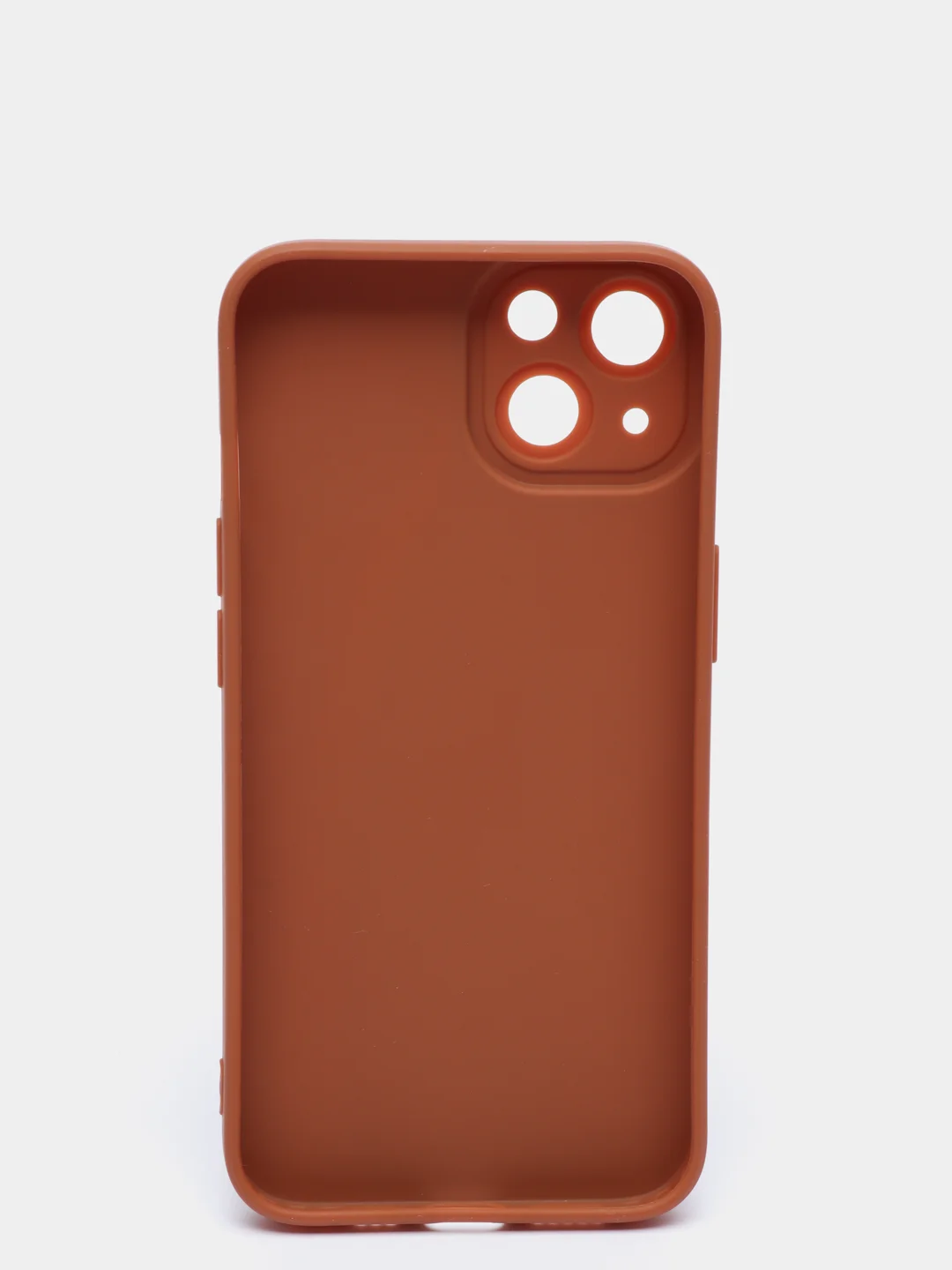 Коричневый силиконовый чехол для iPhone 13