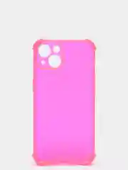 Розовый силиконовый противоударный чехол для iPhone 13 с защитой камеры