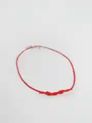 Мятный браслет красная нить с кулоном