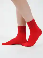 Красный носки женские, хлопок, разных цветов
