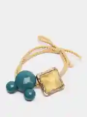 Горчичный резинка для волос с фигуркой "Микки-Маус" и камнем