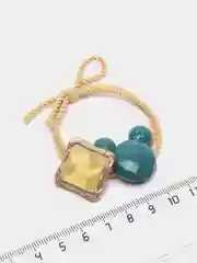 Горчичный резинка для волос с фигуркой "Микки-Маус" и камнем